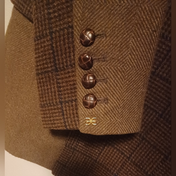 Sam Edelman Women's Braellynn Chocolate Chip Menitta Plaid Blazer Size Small NWT - Picture 5 of 15